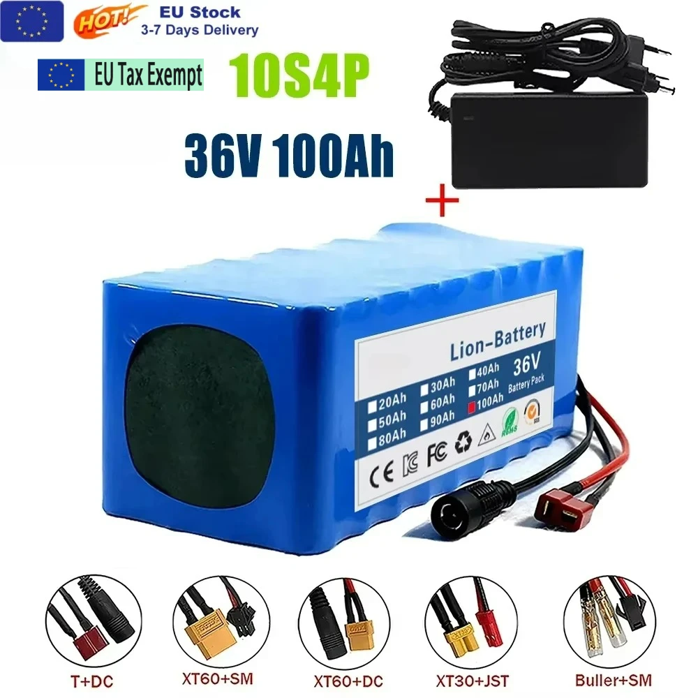 Image of 10S4P 36V 100000mAh Elektroroller Lithium-Akku 18650 Akkupack 36V 100Ah Elektroroller Batterie 36V