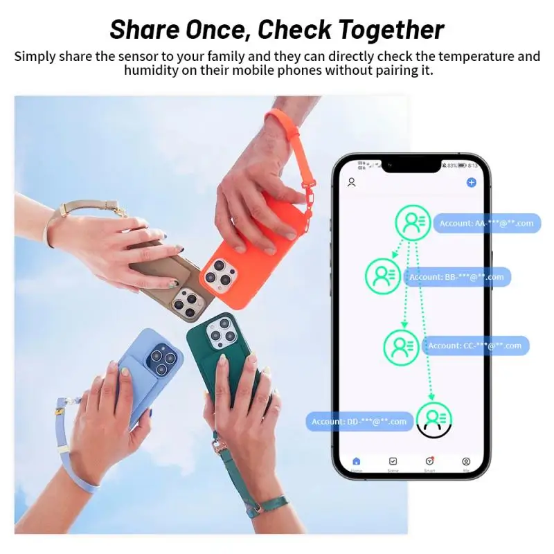 Tuya WiFi 온도 및 습도 스마트 홈 자동화 온도계 습도계 APP 원격 알람 Alexa Google 홈 스마트 라이프