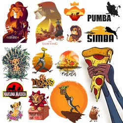 The Lion King Print Iron on Patches for Clothing Washable Heat Transfers for Kids T-shirt Jacket Thermal Sticker on Clothes DIY