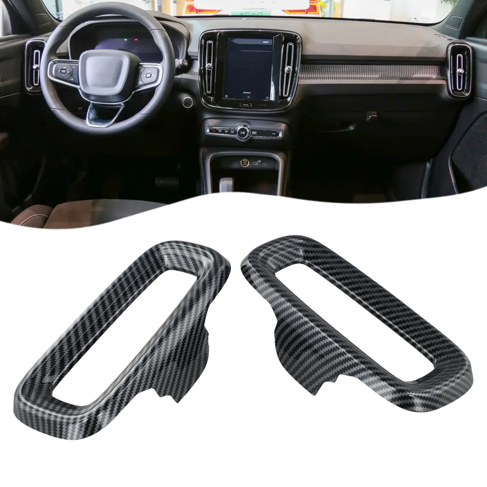Auto Trim Replacement Air Vent Trim Carbon Fiber Matte Trim Direct Replacement Part Fitment Type Direct Replacement