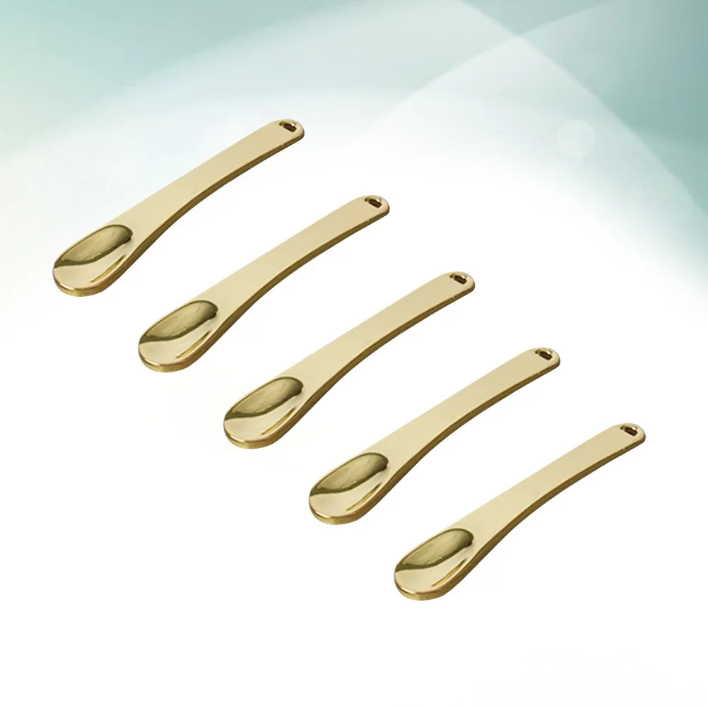 

5 Pcs Eye Cream Stick Face Mask Spoon Beauty Scoop Metal Makeup Spatula