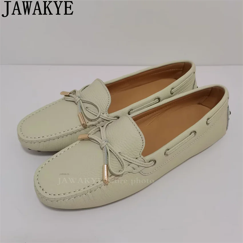 

Summer Hot Sale Doudou Shoes Women Loafers Flat Shoes Casual Slip-on Walk Shoes Runway Formal Business Real Leather Shoes Woman