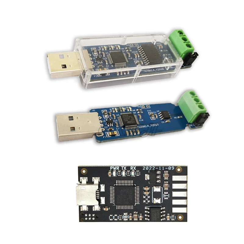 Adapter konwertera USB do CANBus ADM3053 TJA1051T/3 nieizolowana wersja magistrala CAN asystenta analizy i debugowania