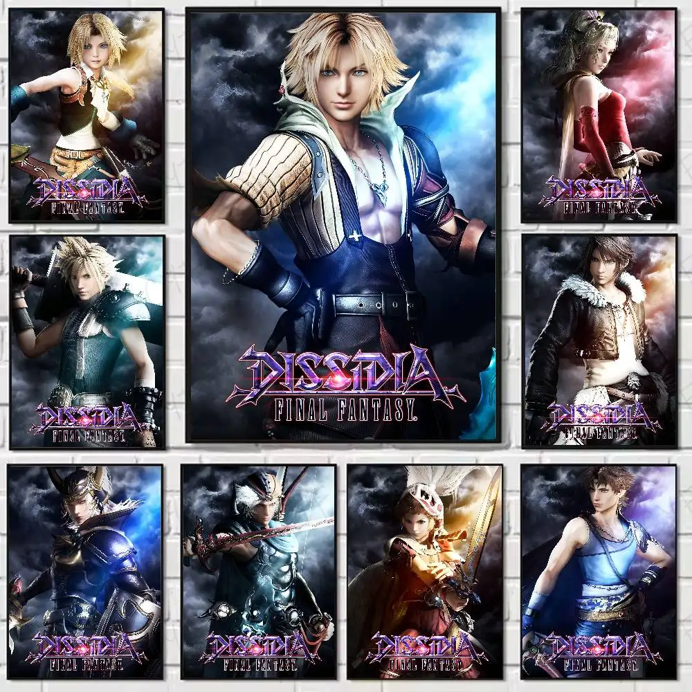 

Role F-Final FantasyS Game Poster Home Living Bed Room Bar Hallway Sticky Wall Art Printing Waterproof Aesthetic Decor