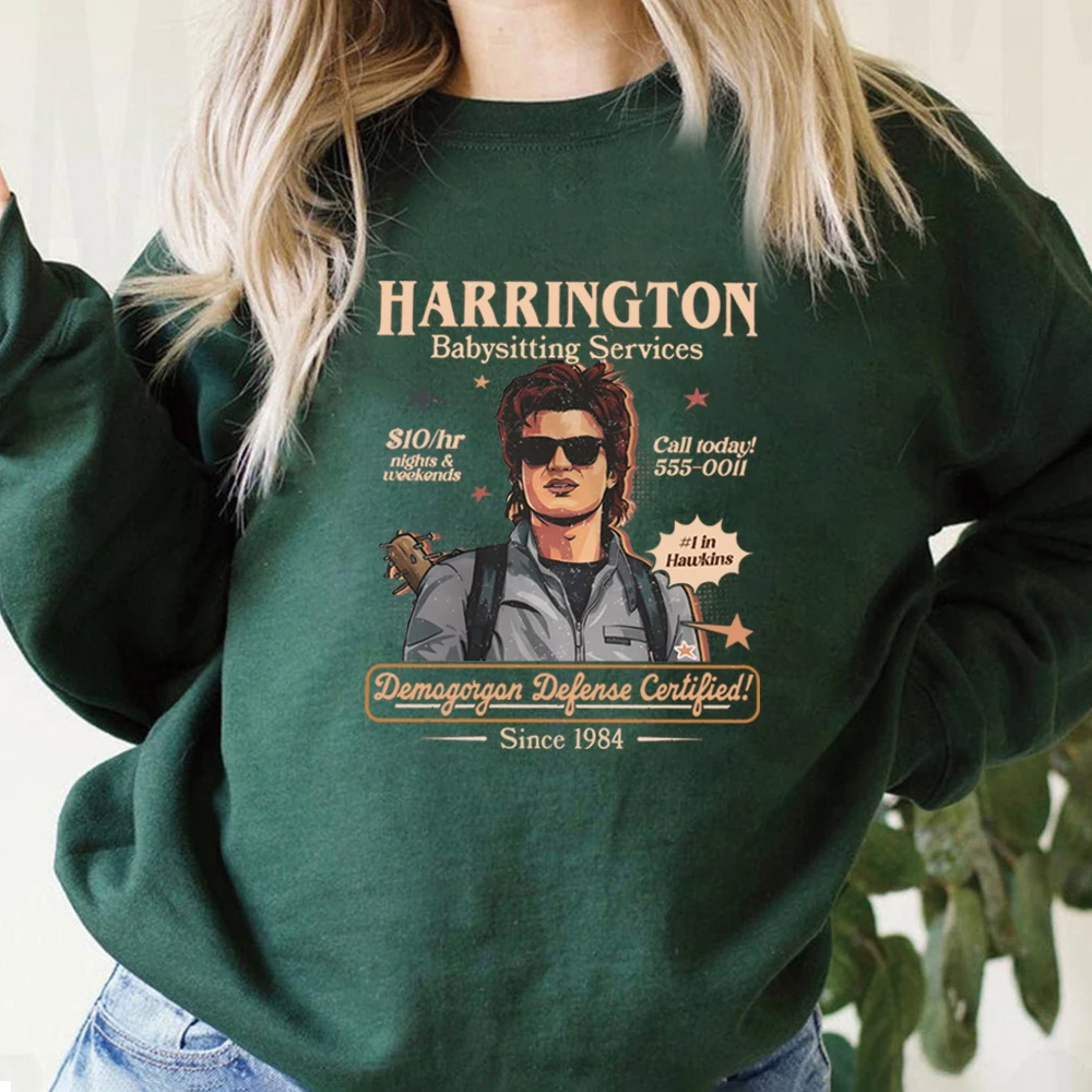 Babá harrington moletom mãe do ano camisa retro st5 pulôver engraçado filme camisola unisex mangas compridas camisolas