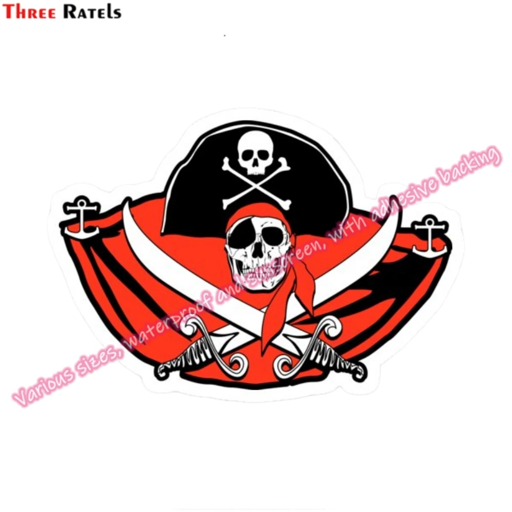 Three Ratels M485 Skull Wall Stickers House Decal Laptop Decal Wall Stickers For Home Decoration Bathroom Accessories