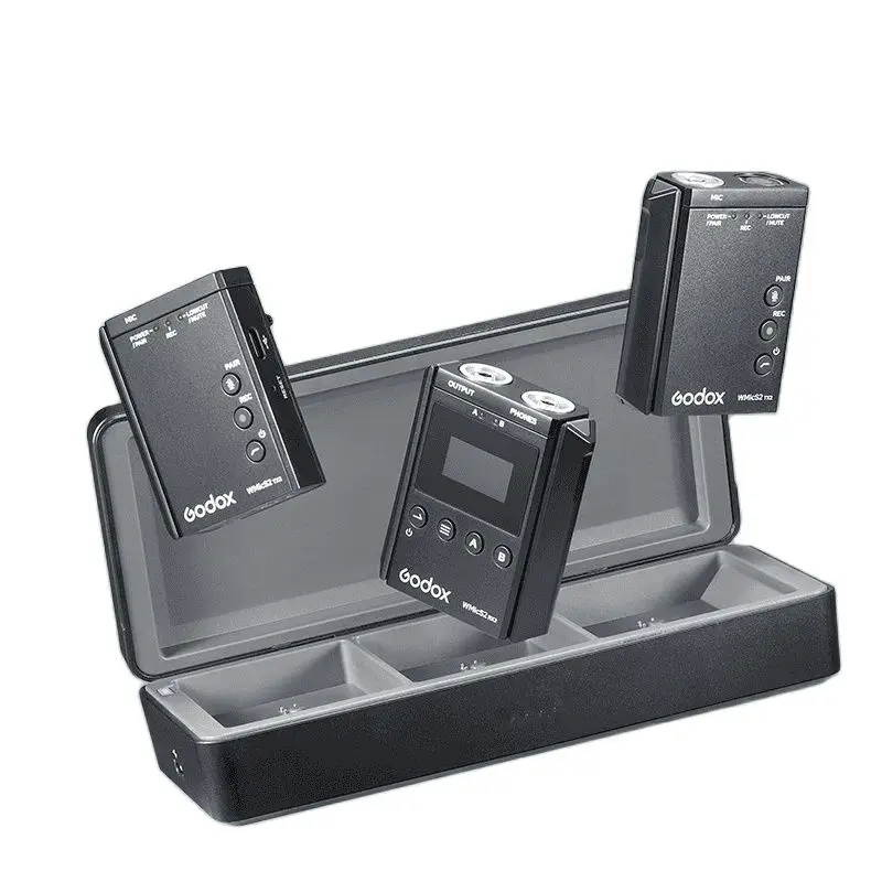 Godox WMicS2 UHF ขนาดกะทัดรัดระบบไมโครโฟนไร้สายสำหรับกล้อง,Ccamcorders, Ssmartphones,เครื่องบันทึก,เม็ด,เครื่องผสม