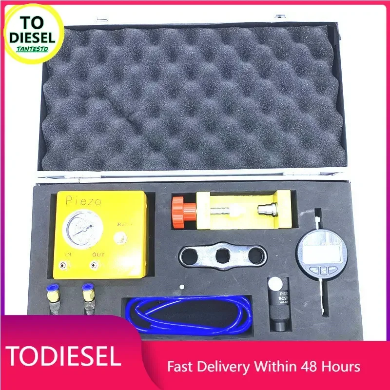 Piezo Diesel Common Rail Injector Disasemble Back Pressure Stability Test  Needle Valve Stroke Measuring Tool Set