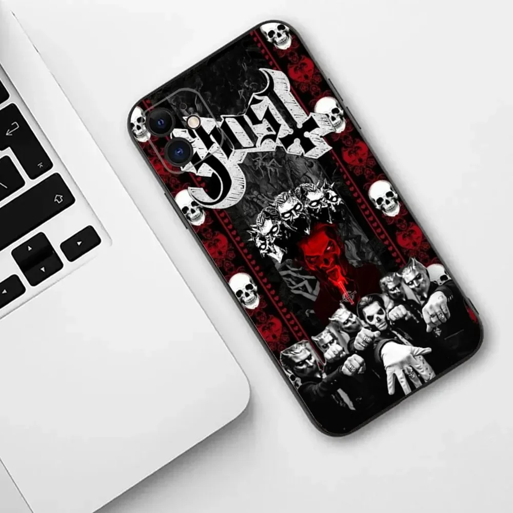 Ghost Heavy Metal Band  Phone Case For iPhone 15,14,13,12,11,Plus,Pro Max,XS,X,XR,SE,Mini,8,7 Soft Silicone Cover