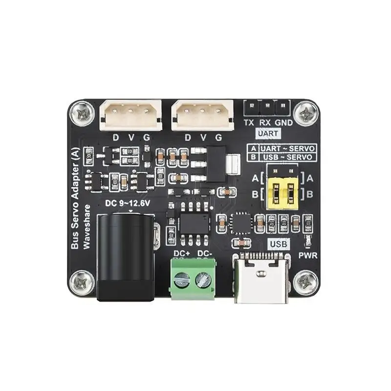 Bus servo driver board, integrated power supply function and control circuit