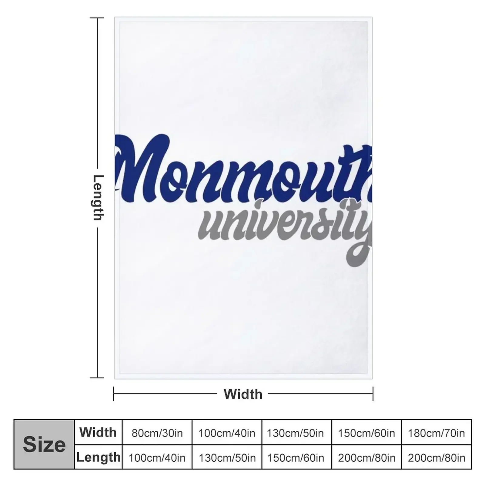 Monmouth University Throw Blanket Blankets Sofas Of Decoration Sofa Multi-Purpose Softest Custom Plaid on the sofa Blankets