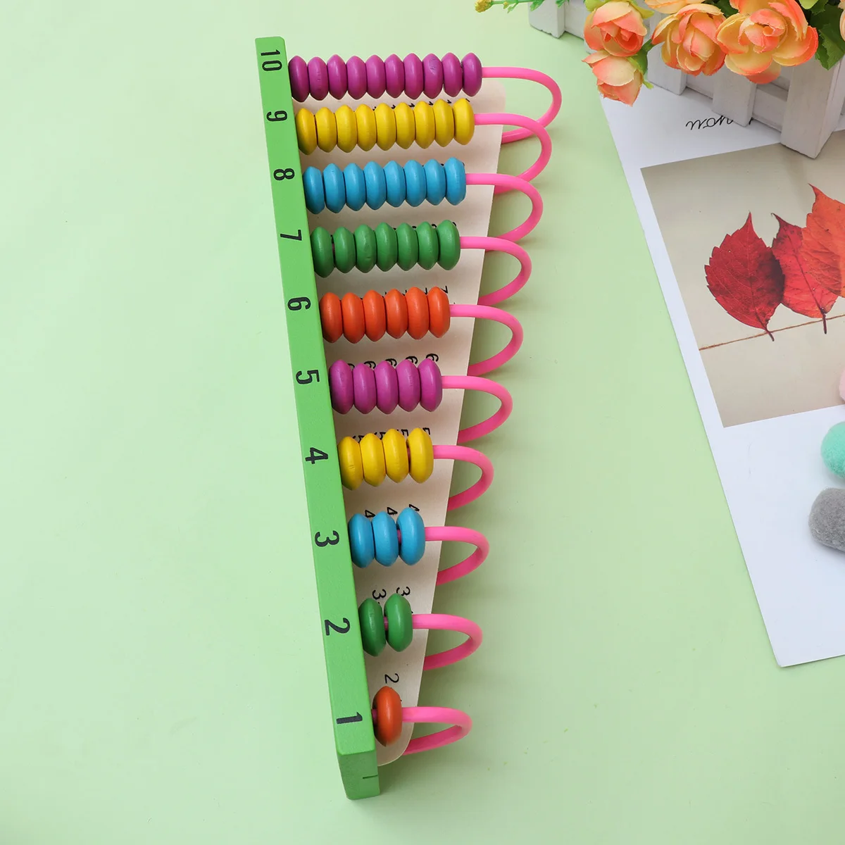 Perlen Mathe-Lernwerkzeug für Kinder Feinmotorik Kinder Vorschule Pädagogische Abacus-Fähigkeitenentwicklung Pädagogisch