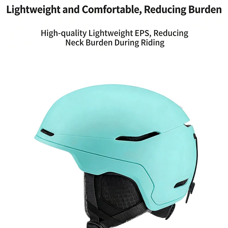 

Зимний лыжный шлем безопасный для взрослых и детей, универсальный спорт на открытом воздухе, интегрированный дизайн с очками и ветрозащитной защитной шапкой