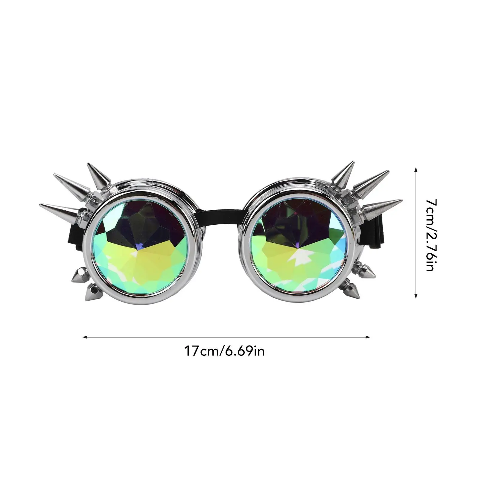 Steampunk Kaleidoscope Rave Glasses with Elastic Band for halloween - Aliexpress