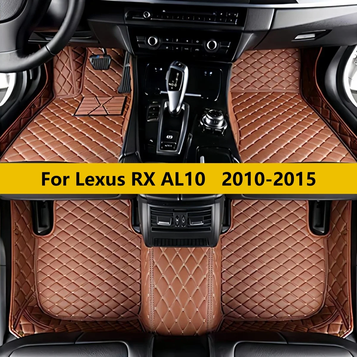 

Коврики для пола автомобиля на 5 мест, подходят для Lexus RX AL10 2010-2015, автомобильные аксессуары, полный комплект, кожаные коврики.