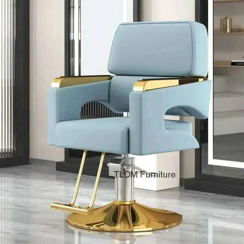 كراسي التجميل المهنية الحديثة الفاخرة باديكير صالون المصمم الجمالية الحلاقين كراسي الحلاق معدات الحلاق كرسي الحلاق