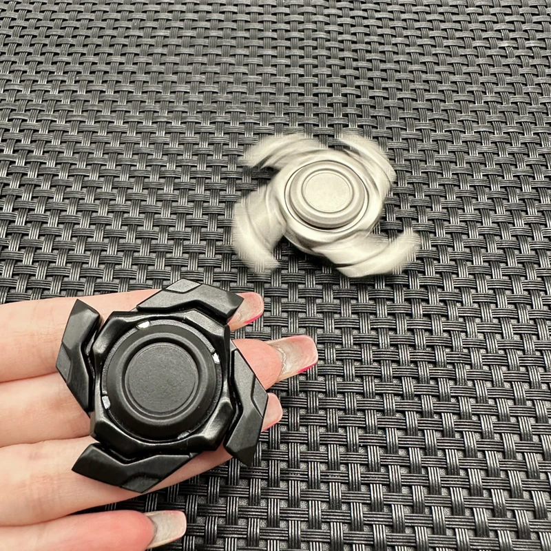 Mini EDC Fidget Spinner Open Armure Top - Jouet anti-stress en métal magnétique pour adultes Soulagement de l'anxiété Fidget Slider Cadeaux de vacances