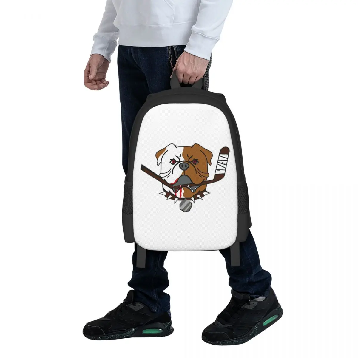 

SHORESY Sudbury Bulldogs Logo Student Backpack School Bag Hiking Travel Daypack for Boys Girls Fashion Bookbag Shoulder Bags