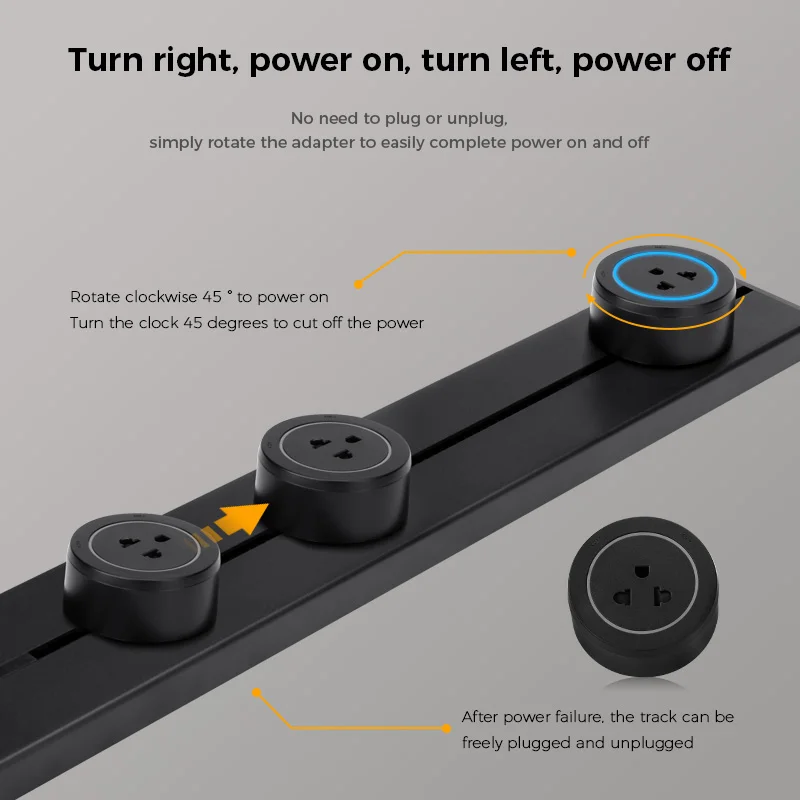 Avoir Wall Electrical Sockets Home Kitchen Rail Track Socket In The Countertop Power Outlet Universal French Korea Plug Adapter