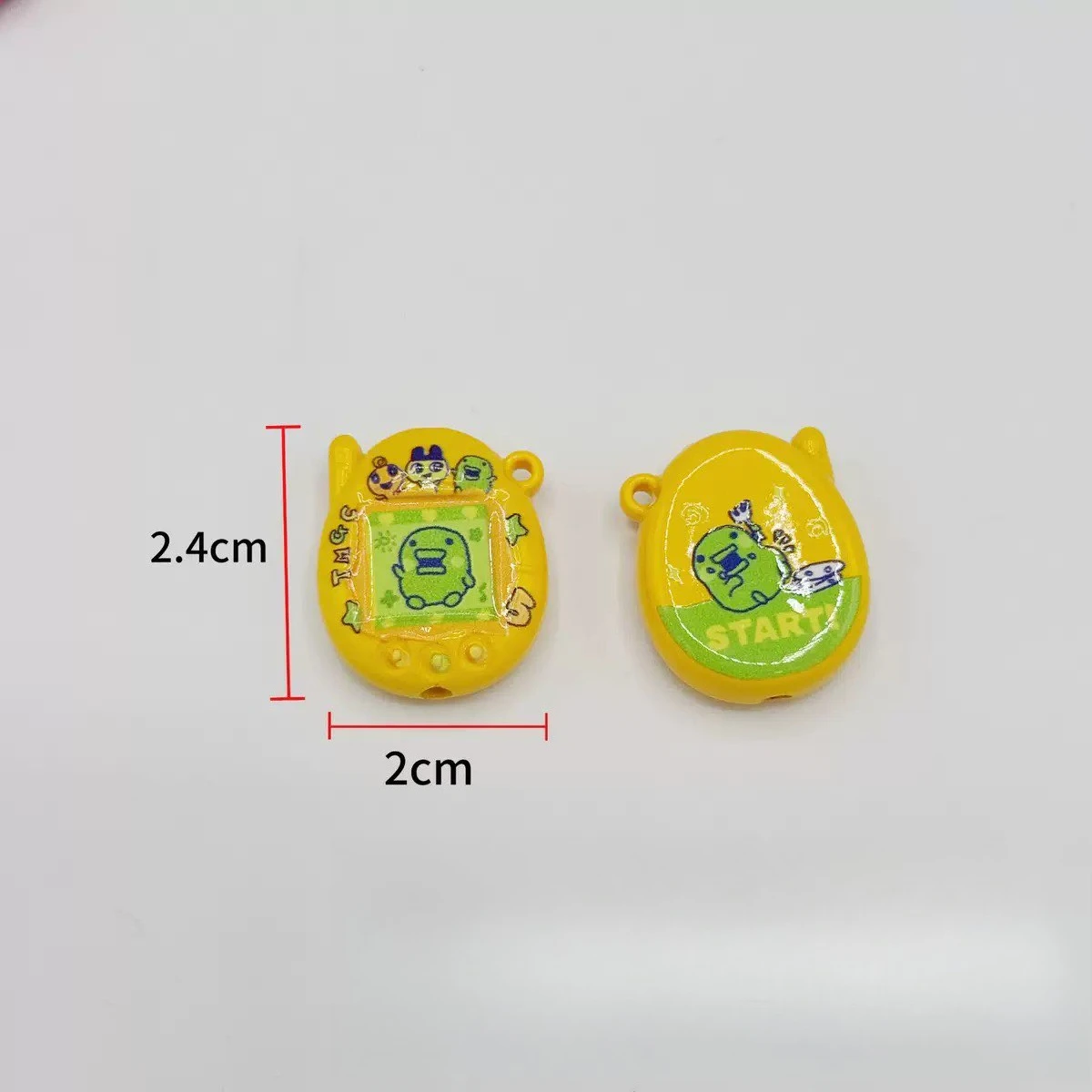 1/3/6pcs Tamagotchi Bead Accessories Acrylic Cartoon Small Arcade Machine Bead DIY Keychain Jewelry Material Fun Decoration view 4