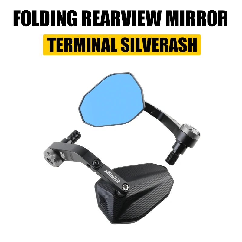 Opvouwbare Bar End Spiegels CNC Aluminium Anti Glare Groothoek voor Yamaha MT-07 MT-09 MT-10 XSR700 XSR900 MT-125 Motorfiets