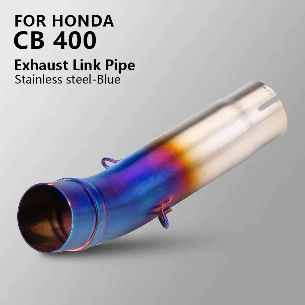 

Motorcycle exhaust middle section stainless steel Slip on middle link pipe suitable for Honda CB400 Motorcycle Parts