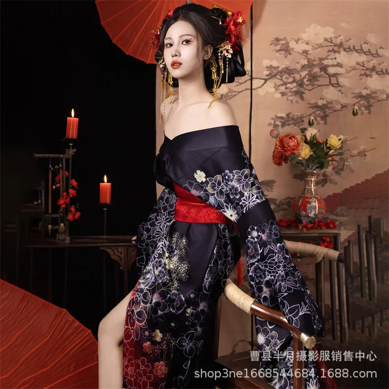 New Improved Japanese Kimono Traditional Dress Photo God Girl Photo Location Travel Photography Clothing