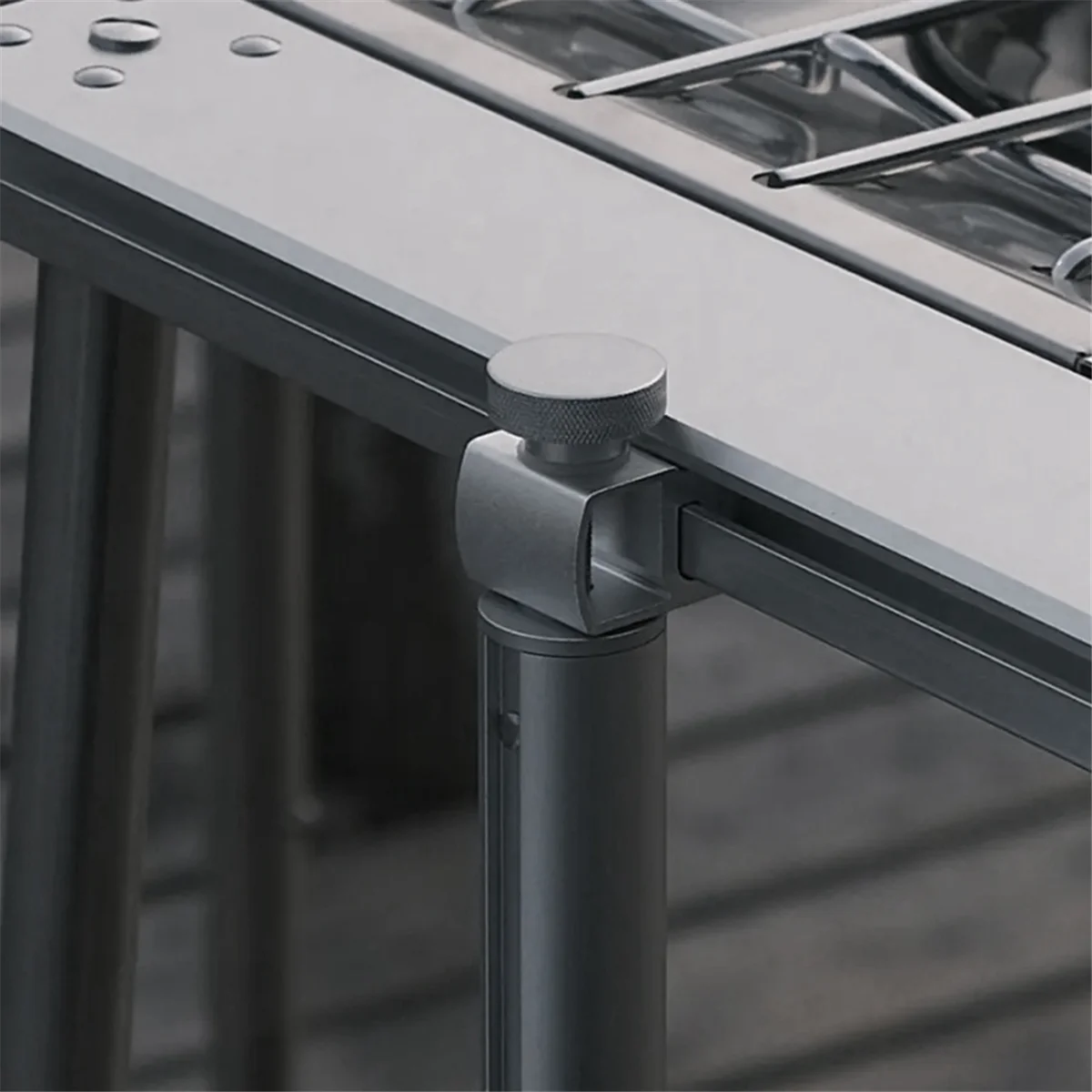 SMIEA تمديد لوحة ربط أبازيم سبيكة السكك الحديدية المشتركة انزلاق أبازيم ربط هوك ل IGT طاولة تخييم الملحقات نمط 1