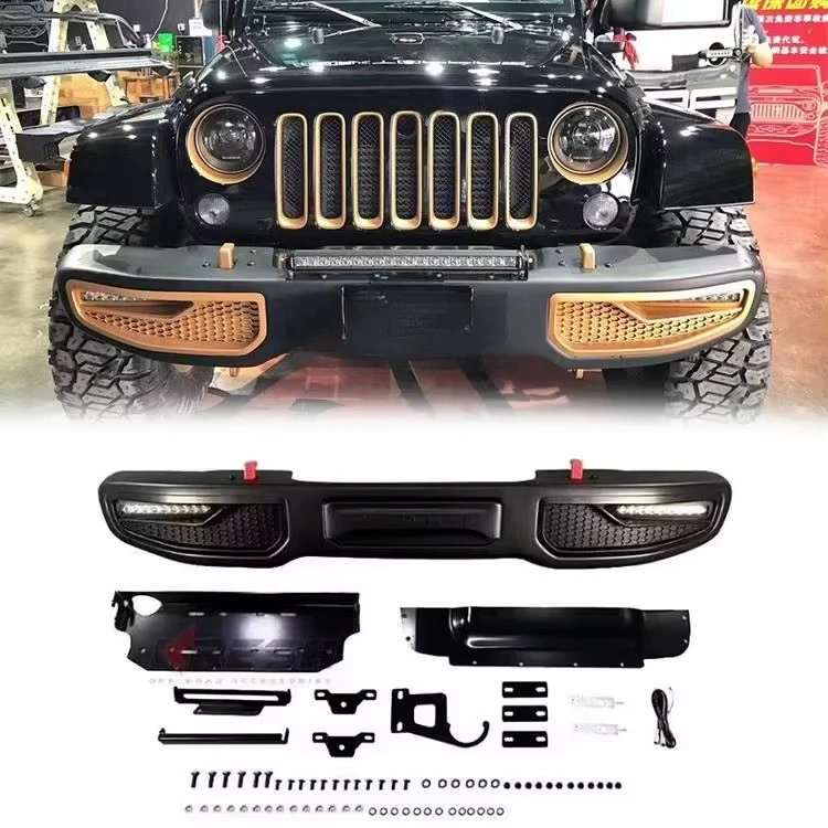 Gobison 2007-2017 New Style 4x4 Autoparts Accessories Front Bumper for Jeep Wrangler JK Auto Body System