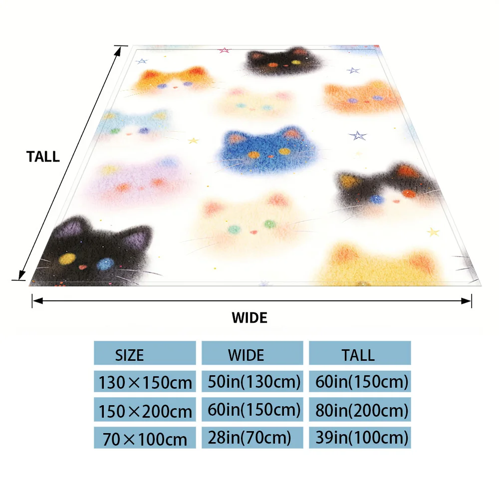 Dream Cat Nap Blanket,Flannel Blanket,Suitable For Sofas,Beds,Cars,Rooms,Offices,Camping,Exquisite Gift Blankets