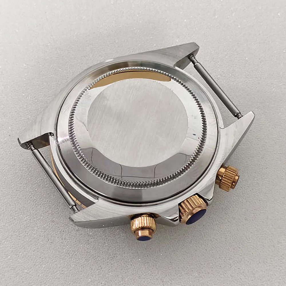 Stainless Steel Ceramic Bezel Between Color Watch Case Watch Shell Accessories for VK63 Quartz Movement Fit for 29.5MM Dial
