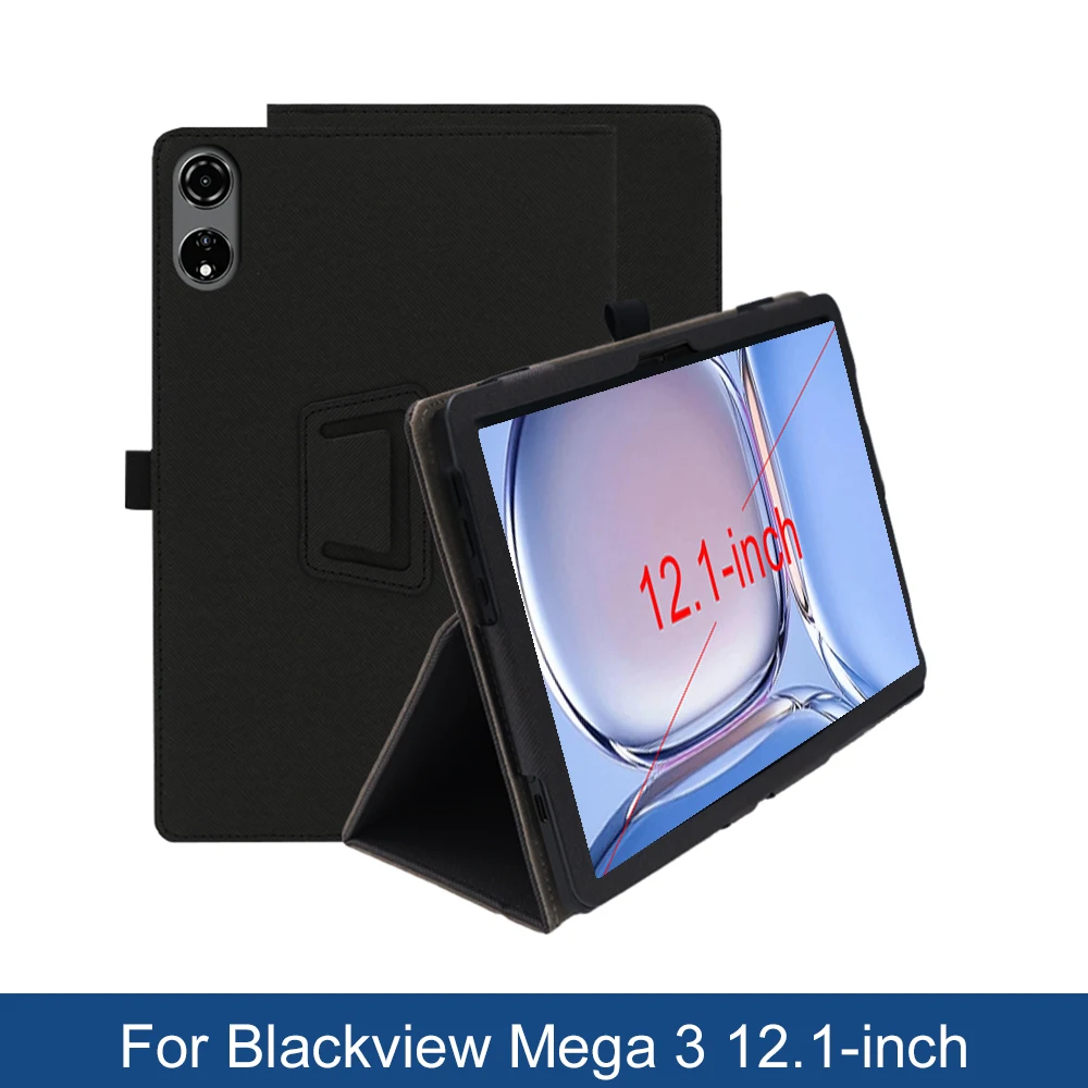 

Case For Blackview MEGA 3 12.1" Inch Case,Folding Stand Protective Cover with Pencil Holder and Wrist Strap,Full Protection, PU