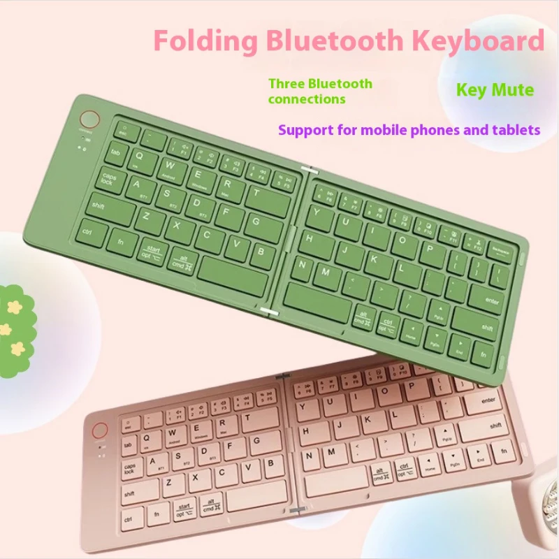 

Foldable Wireless Keyboard Universal for Tablet Phone Laptop Rechargeable Bluetooth Keyboards