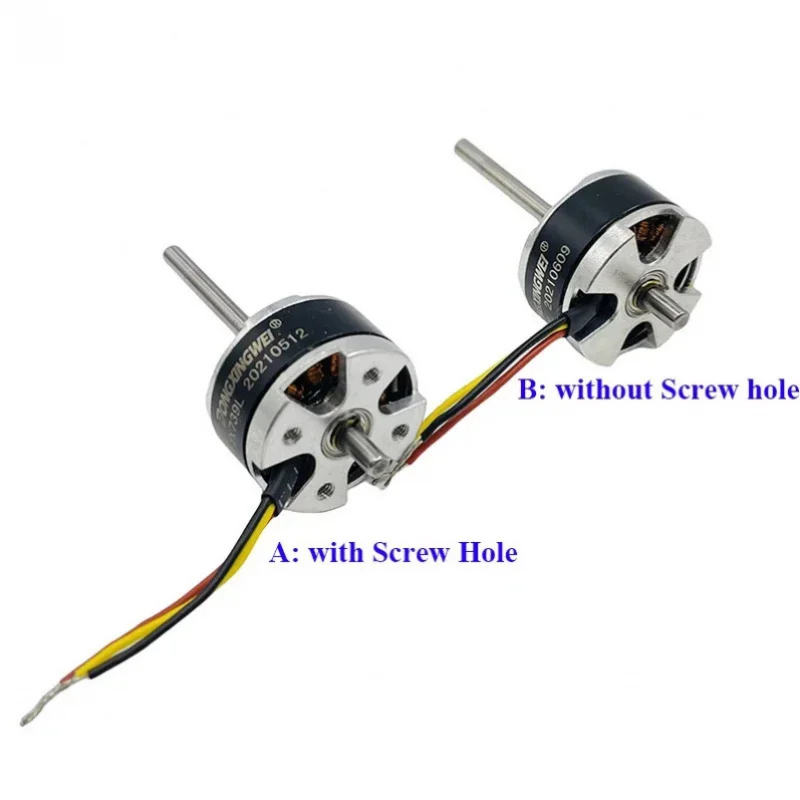 

Mini 1806 Outer Rotor Brushless Motor 3-6V 1700KV DC 12V-24V 41000RPM High Speed 3-phase for Aircraft Model Electric Tools
