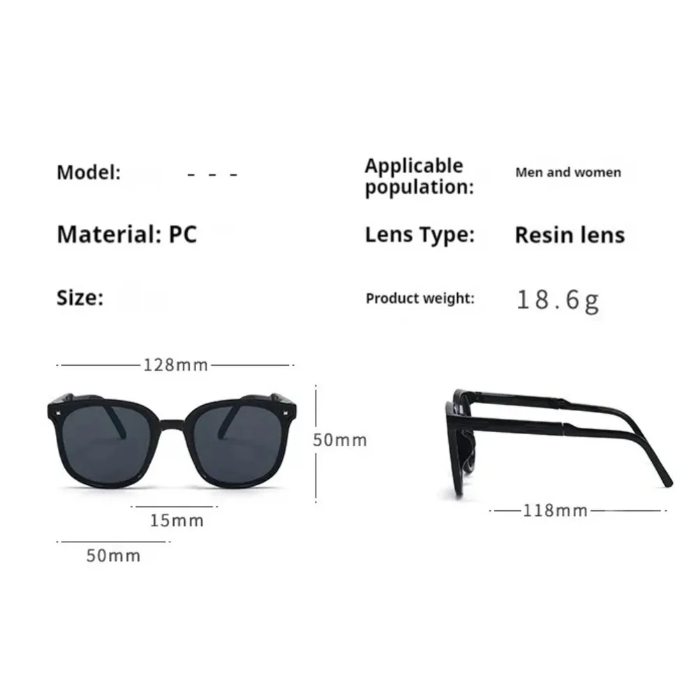 نظارات شمسية للأطفال مضادة للاشعة البنفسجية ، نظارات شمسية قابلة للطي للأطفال الكبار ، الفتيات والفتيان ، الموضة