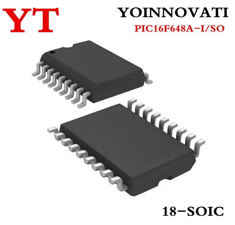 

10 шт./лот PIC16F648A-I/SO PIC16F648A MCU 8BIT 7KB лапками углублением SOP-18 IC.