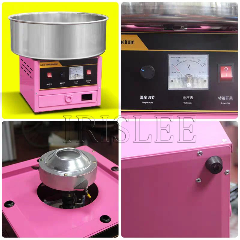 Automatic Stainless Steel Cotton Candy Machine Commercial Plug Radio Marshmallow Machine Electric Marshmallow Machine