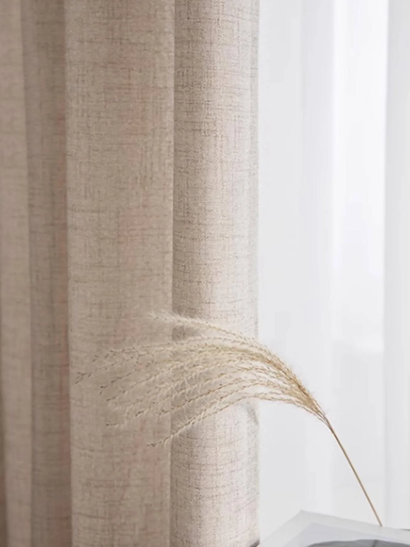 Japanese Style Thickened Cotton and Linen Semi Shading Curtains for Bedrooms, Living Rooms, and Curtains