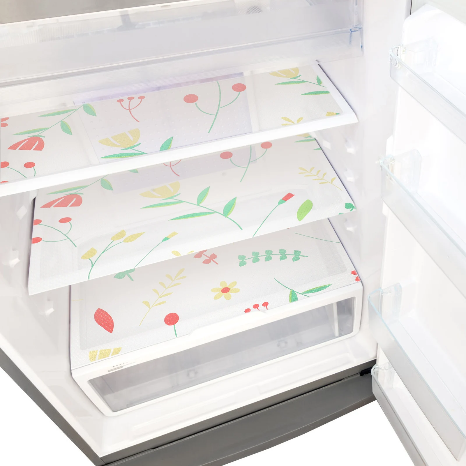 

5pcs EVA Anti Slip Waterproof Pad Fridge Liners Refrigerator Shelf Mats Kitchen Cabinet Protectors Oil Proof Soft