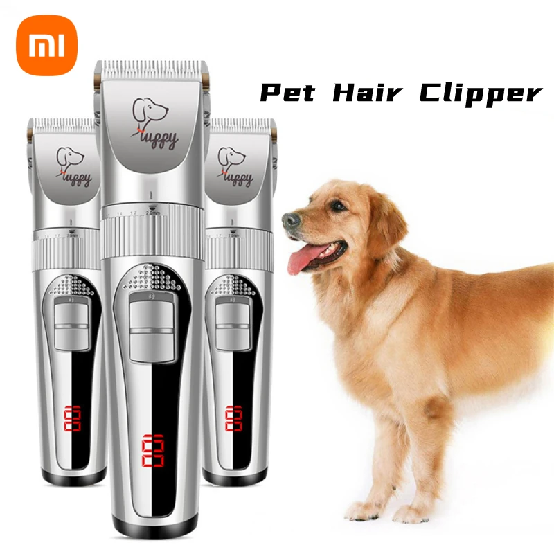 Dog Hair Clipper Pet Hair Trimmer Set Puppy Grooming Electric Shaver Ceramic Blade Cordless Charging Cat Accessories