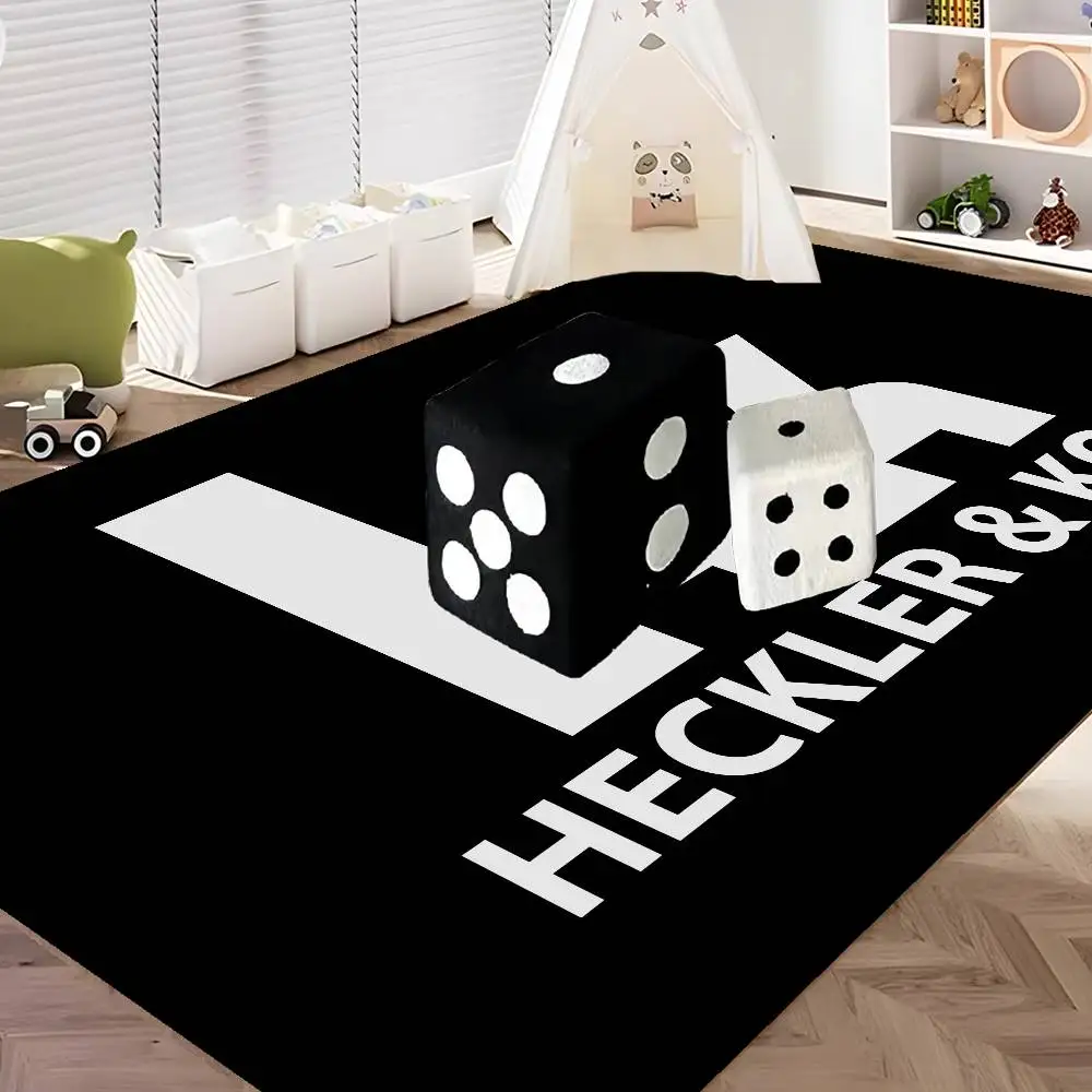 Image of H-Heckler Koch Bodenmatte im INS-Stil, weiche Bodenmatte für Schlafzimmer, Haus, Waschküche, rutschfeste Haushaltsteppiche