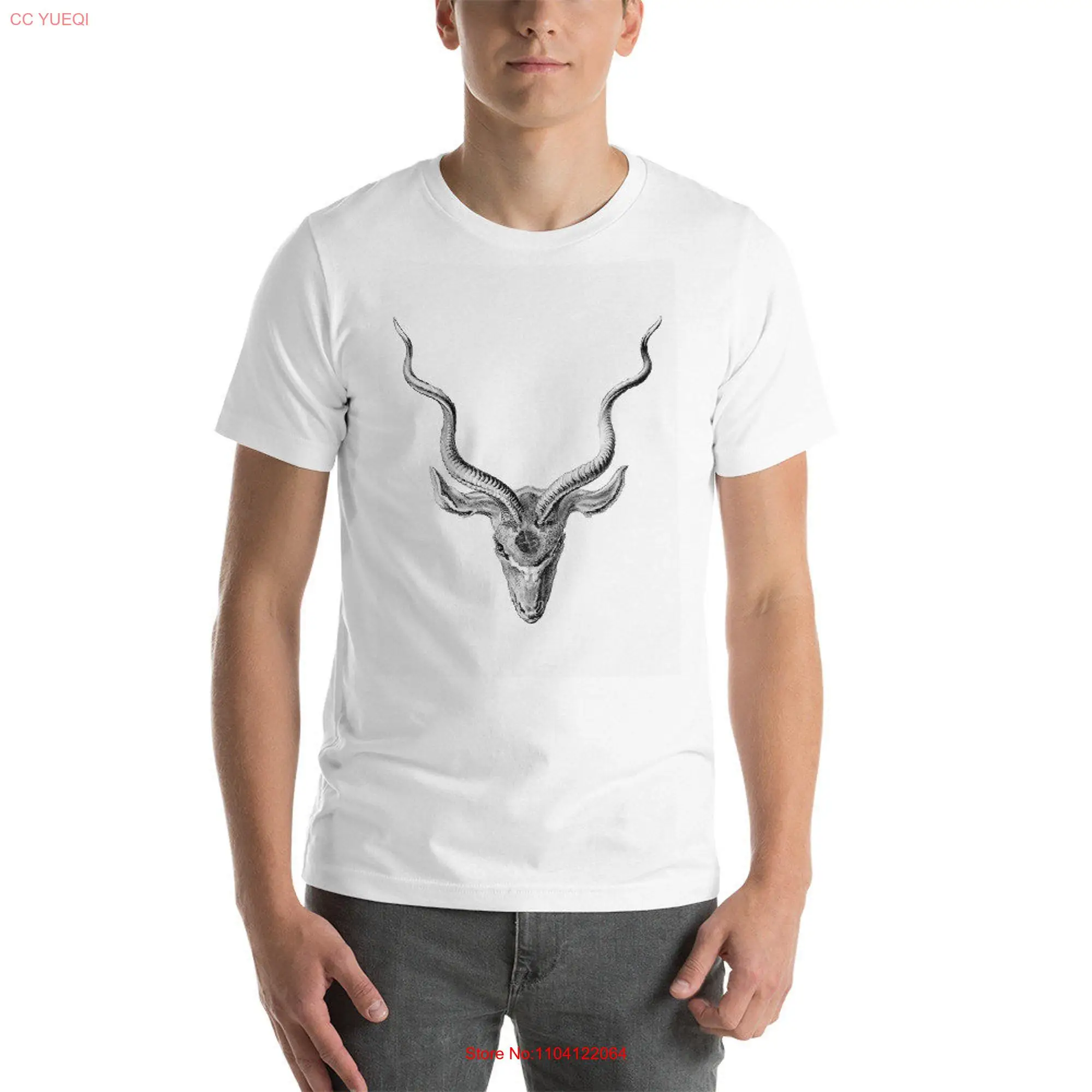 Rubino Buck Horns  T Shirt Poster long or short sleeves