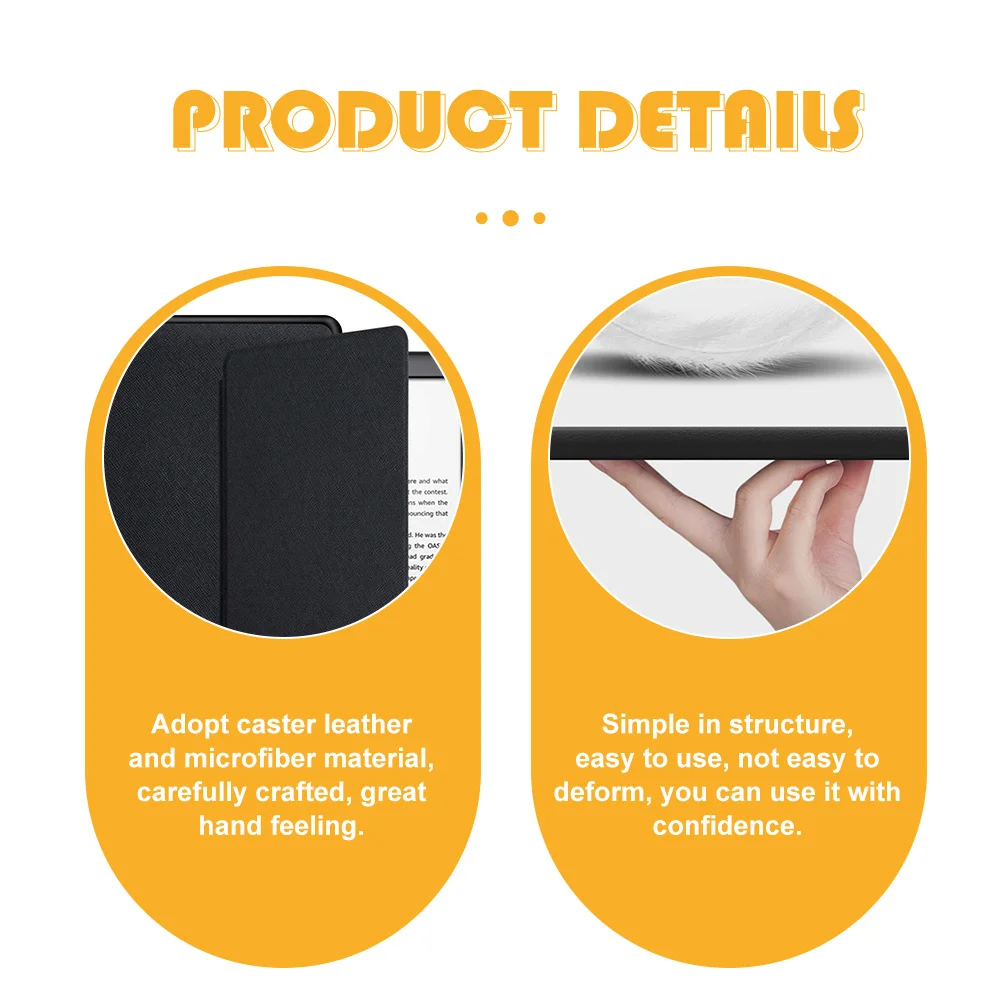 Ebook Reader Cover Ultra-Thin Protective Case For Paperwhite 1 2 3 E-Reader Casing Microfiber Material Scratch Resistant