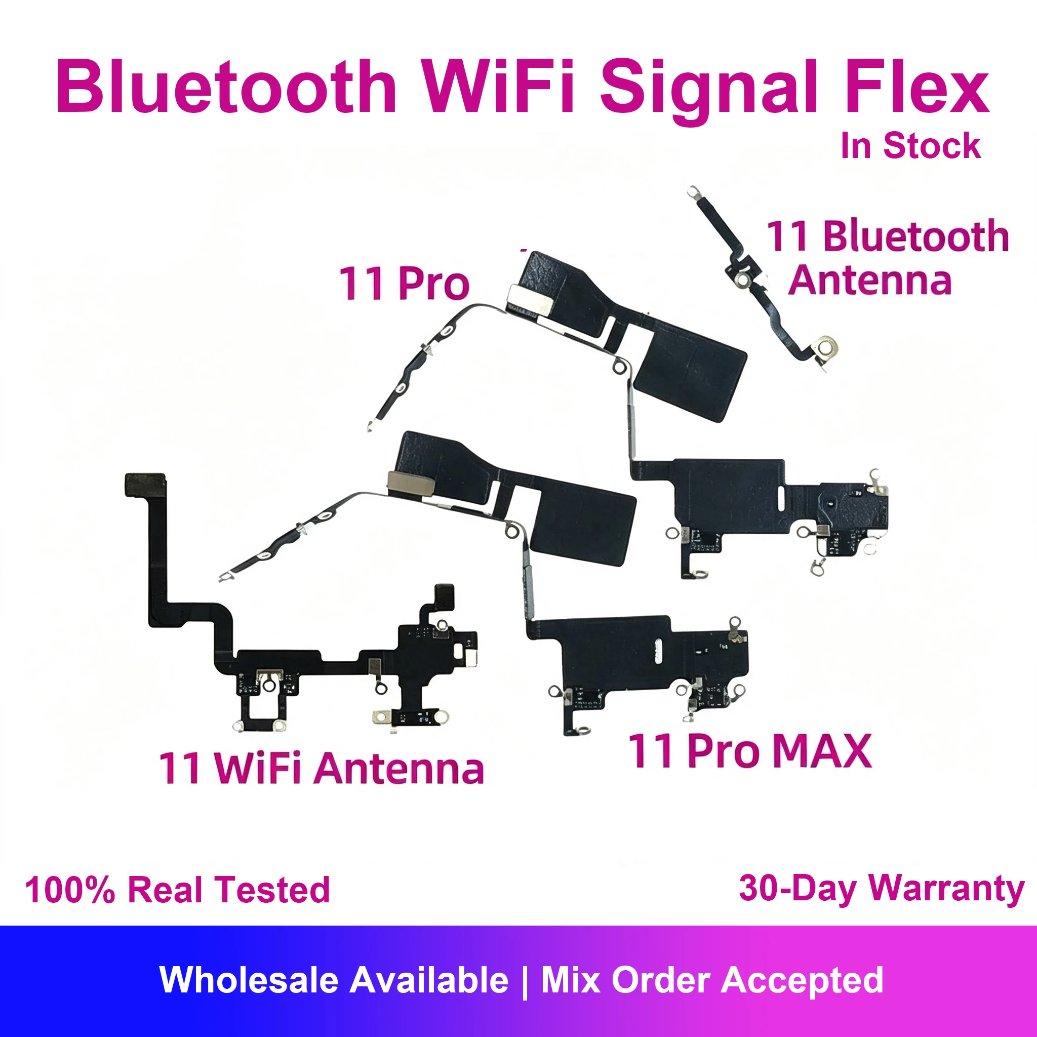 Bluetooth WiFi Antenna Ribbon Flex Cable For iPhone 11 Pro Max Buzzer GPS Wi-Fi Cellular Charging Replacement Repair Parts
