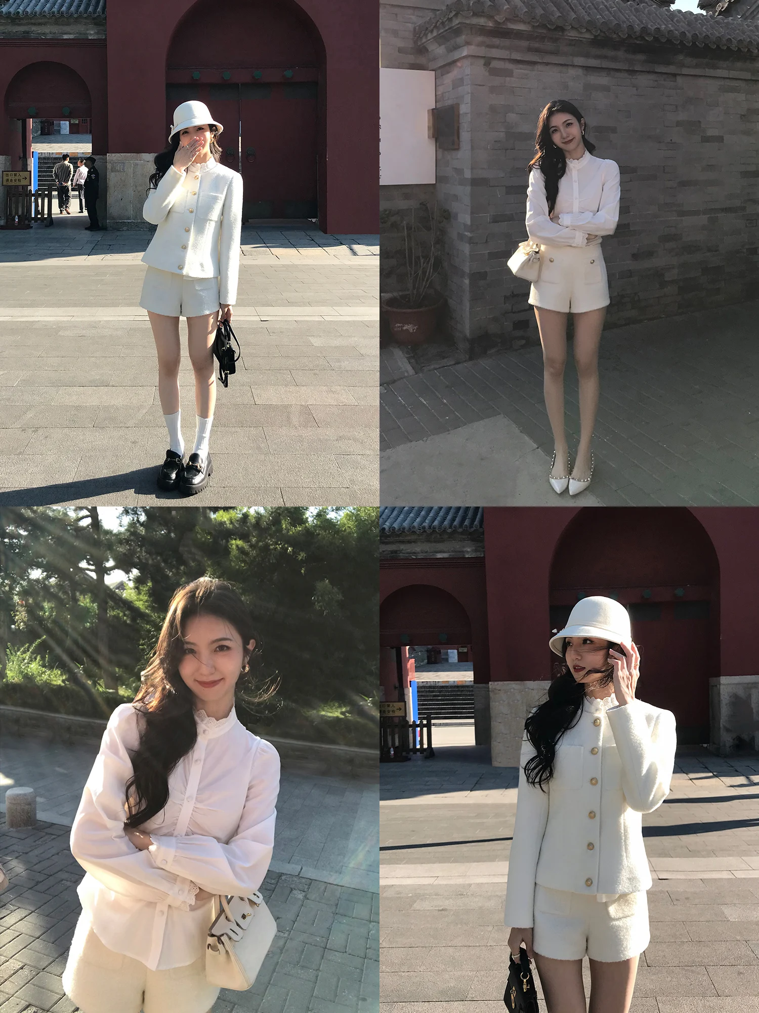

Женский комплект Mulvan White Woolen Jaet And A-Line orts High-End Feelings Commute Sle Regular Sve Long Sve Single Bu...