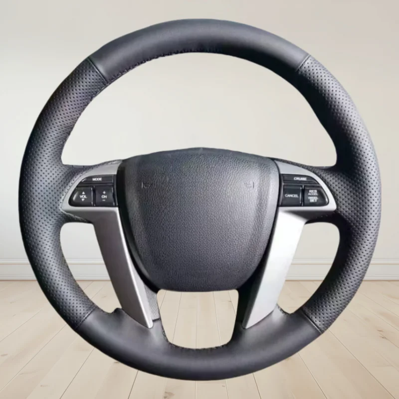 

Car Steering Wheel Cover Braid Artificial Leather For Honda Accord 8 Odyssey Pilot DIY Steering-Wheel Cover Wrap