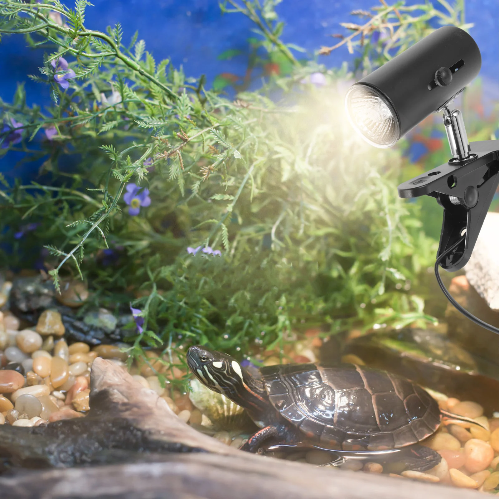 

Basking Light Reptile Heat Lamp Turtle Tank E27 Ceramic Socket Adjustable Clamp Tortoise Lighting Terrarium Heating Fixture