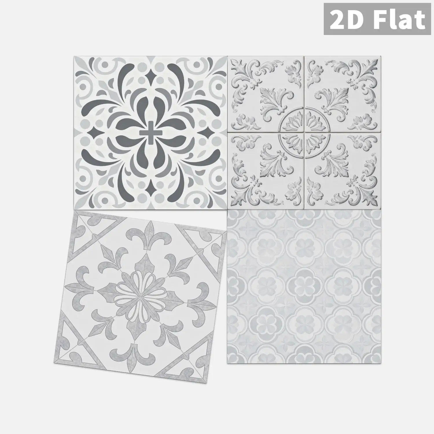 

Retro floral tile decal, 36 waterproof self-adhesive wall stickers, suitable for splash proof kitchen and bathroom walls