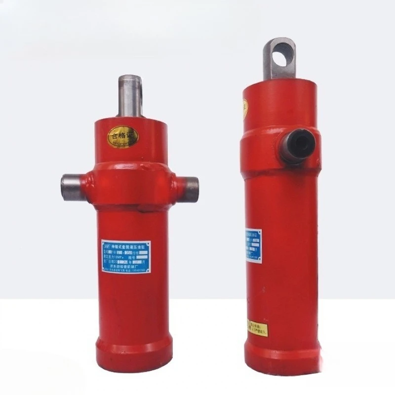 Martinetto telescopico multi-seezione unidirezionale con cilindro idraulico