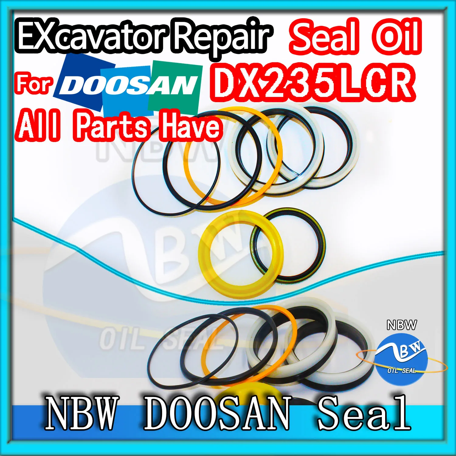 

For Doosan DX235LCR Excavator Oil Seal Kit High Quality Repair ARM Bucket Hydraulic Pump Digger Clamshell Shovel Adjust Swing